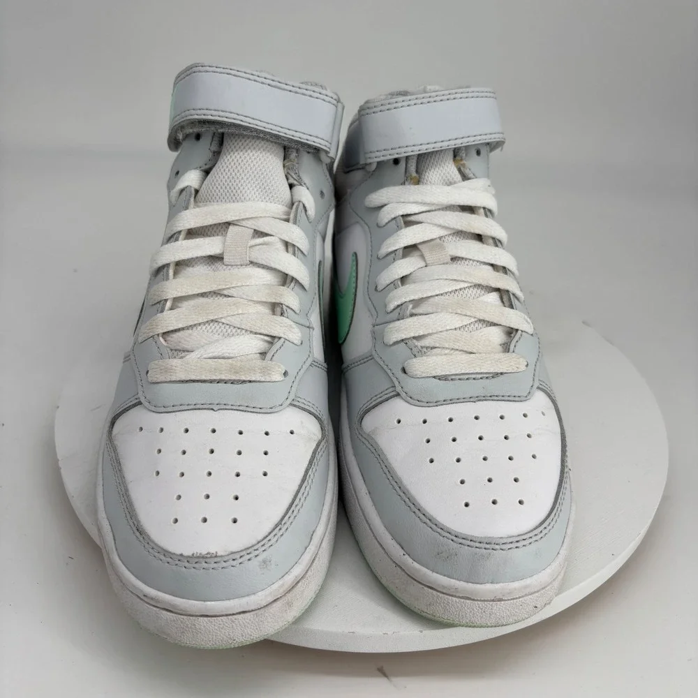 Nike Court Borough Mid 2 GS Sneakers Youth 6Y Mint Green High Top streetwear
